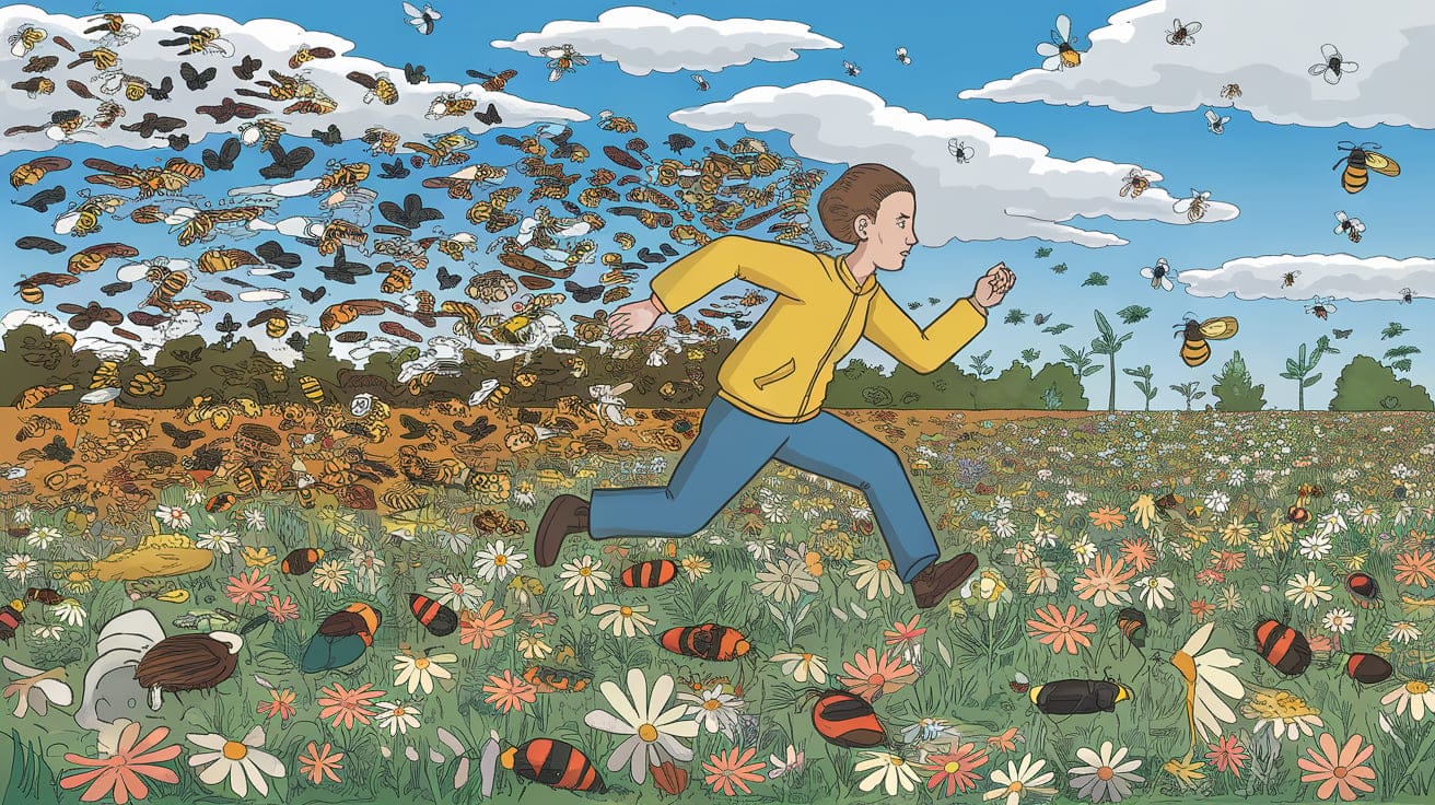 The Symbolic and Spiritual Significance of Being Chased by a Swarm of Insects in a Dream