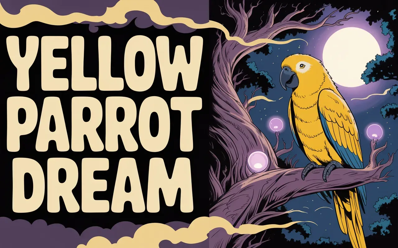 Yellow parrot in a dream meaning