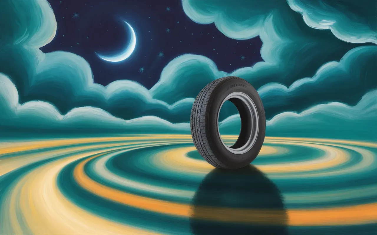 Flat tire in Jungian dreamscape