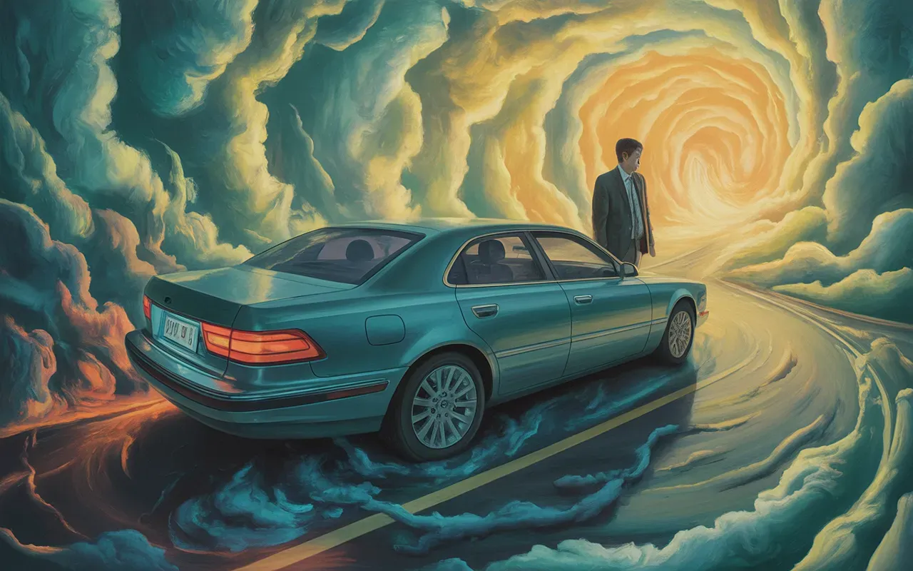 person experiencing car being stolen emotional moment