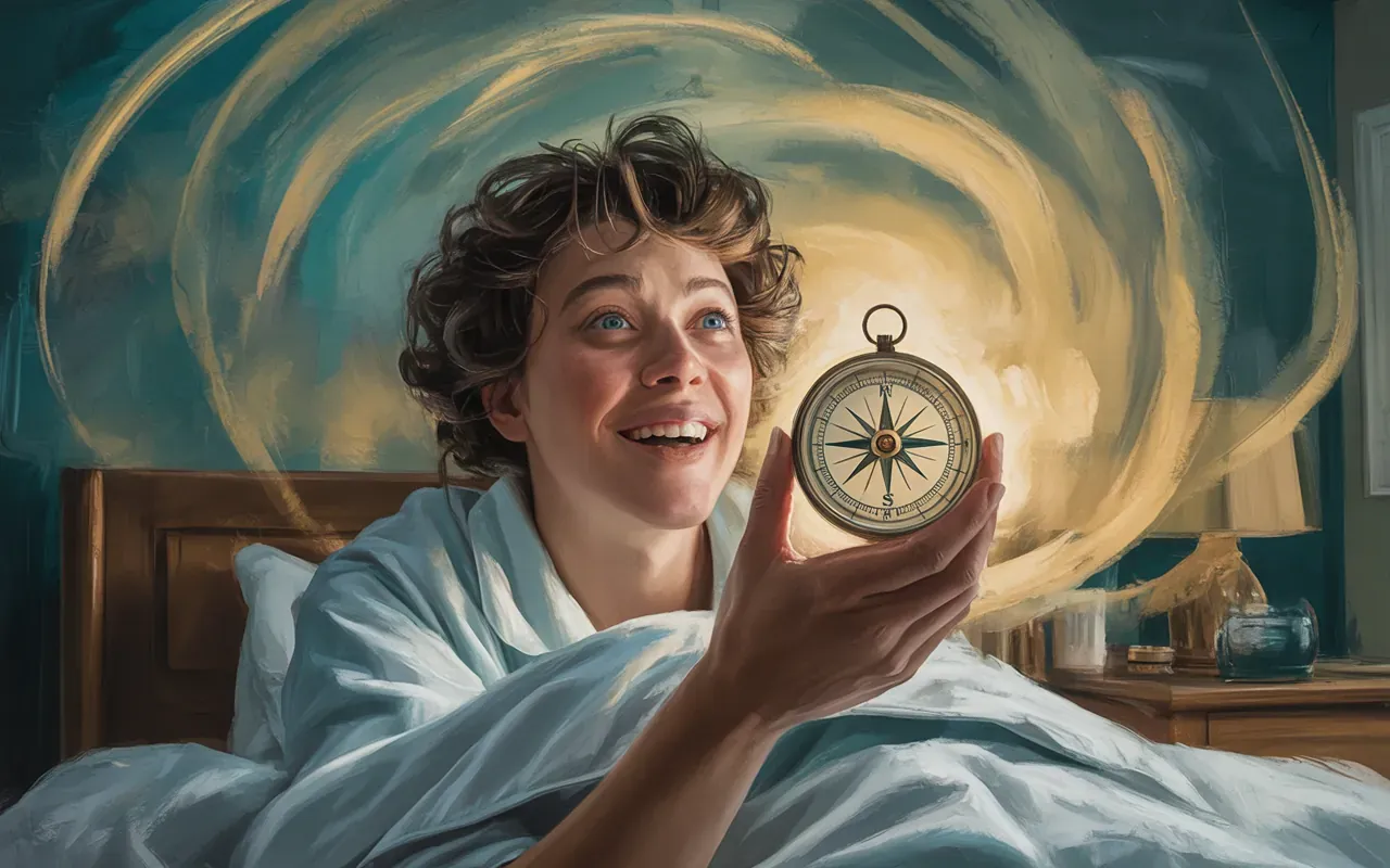 Waking after a compass dream with insight
