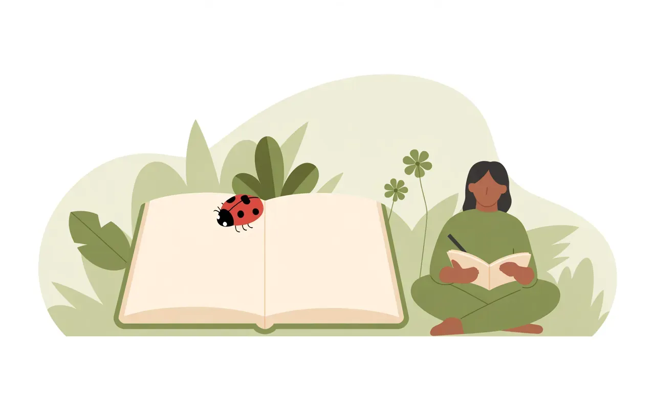 Journaling after a ladybug dream — coping and reflection practices