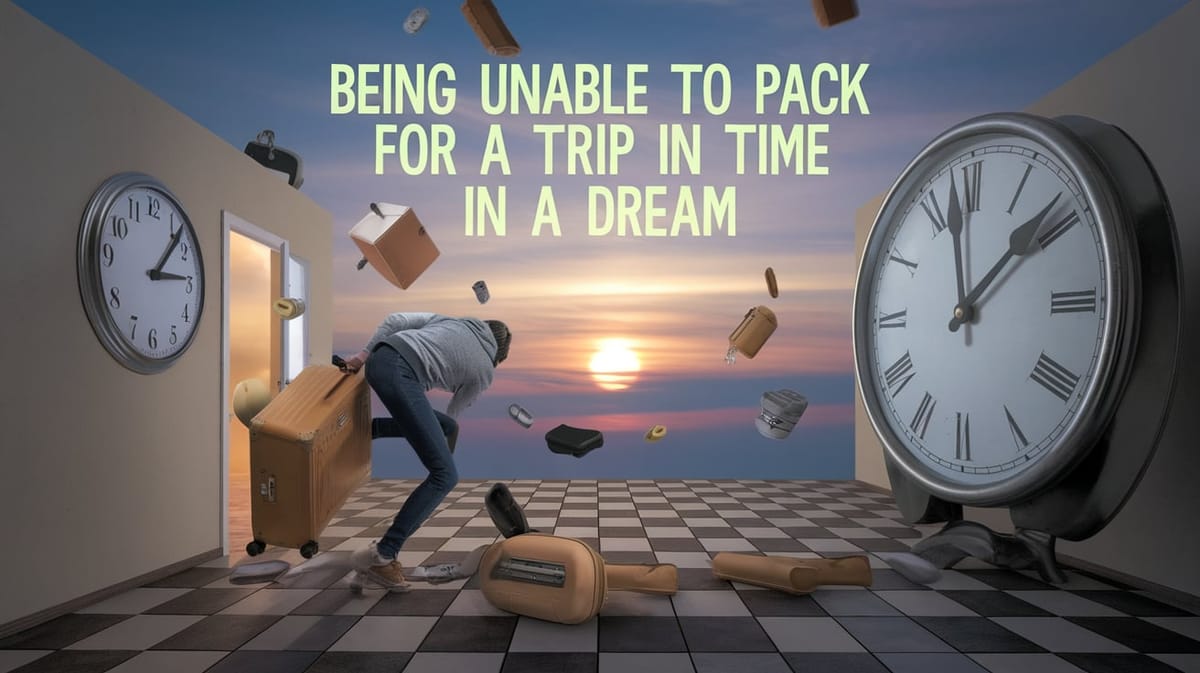 Being Unable to Pack for a Trip in Time in a Dream