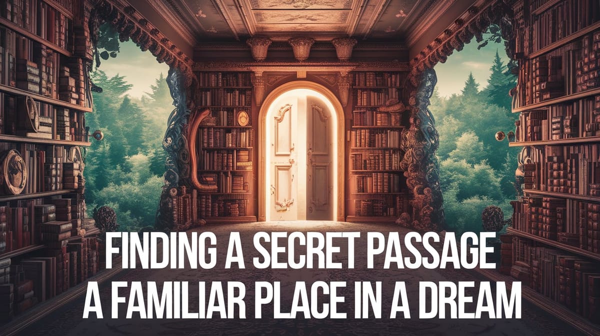 Finding a Secret Passage in a Familiar Place in a Dream: Unravelling Hidden Corridors of Dream Symbolism