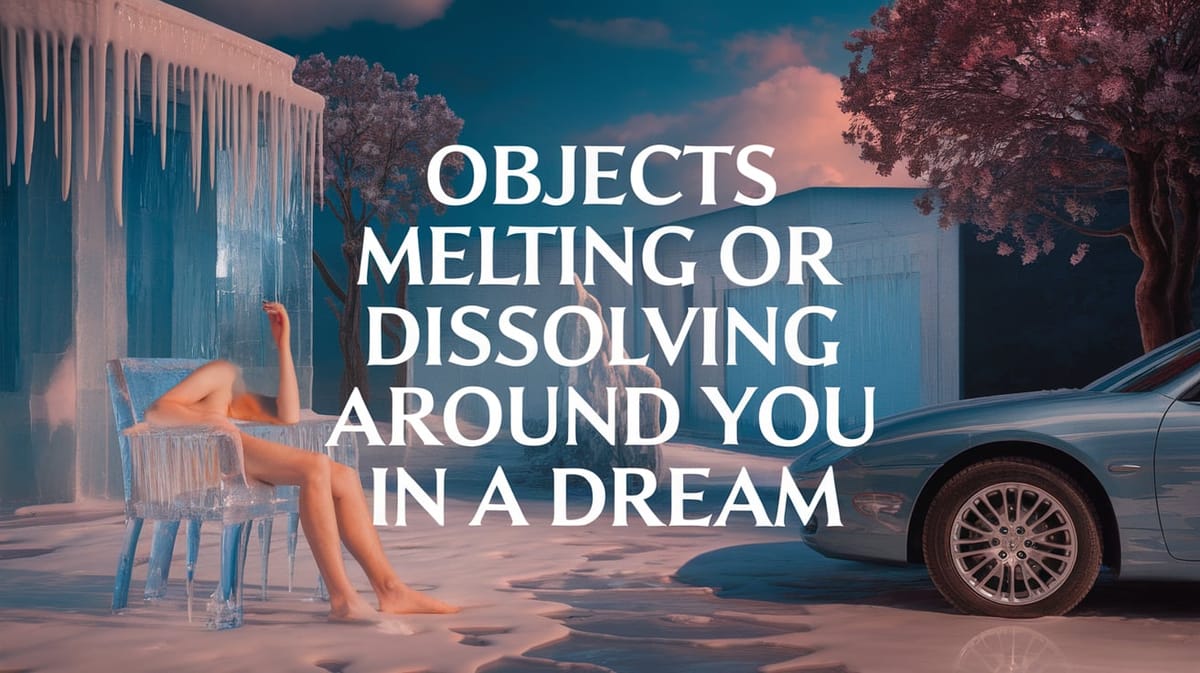 Objects Melting or Dissolving Around You in a Dream