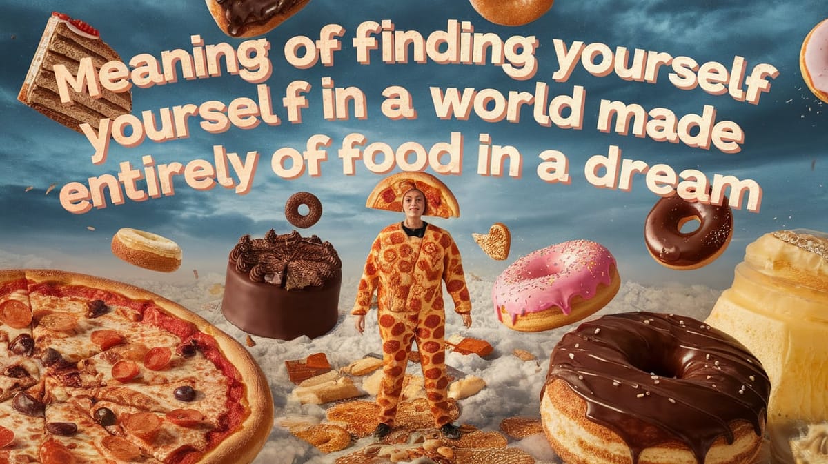 Spiritual Meaning of Finding Yourself in a World Made Entirely of Food in a Dream