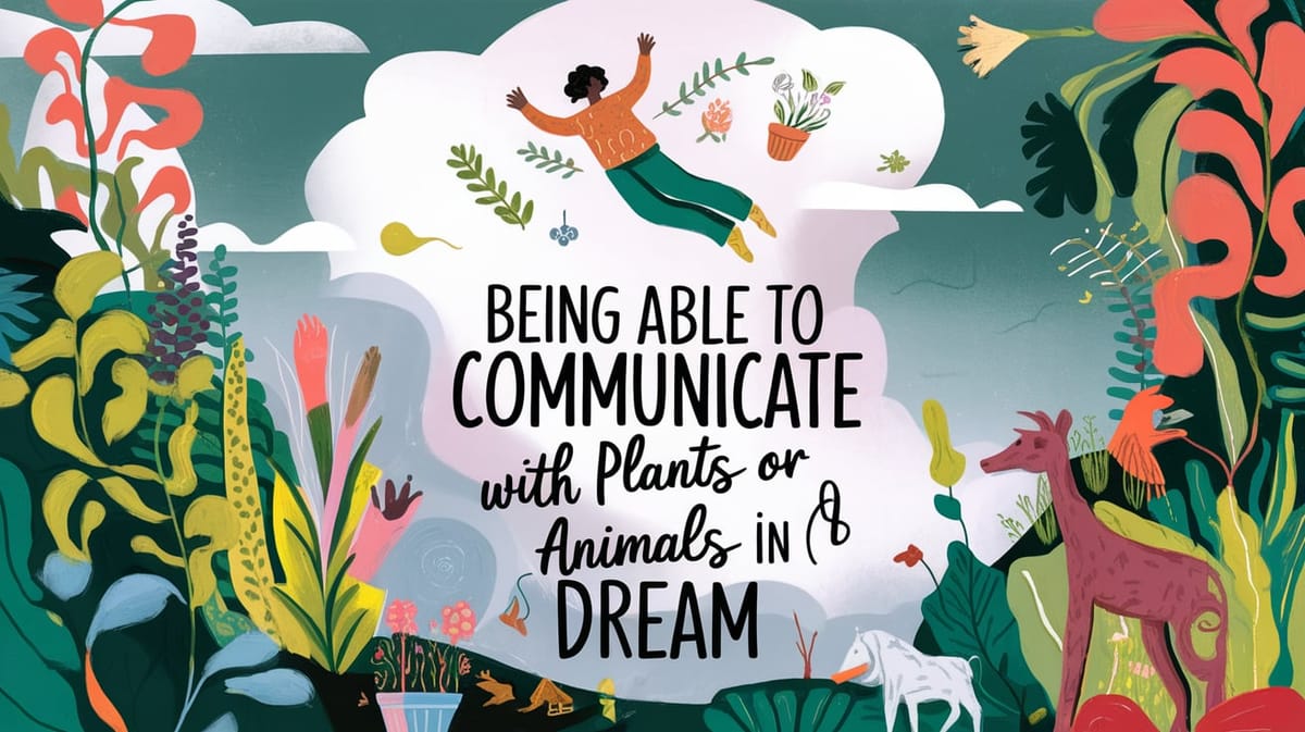 Spiritual Meaning of Being Able to Communicate with Plants or Animals in a Dream