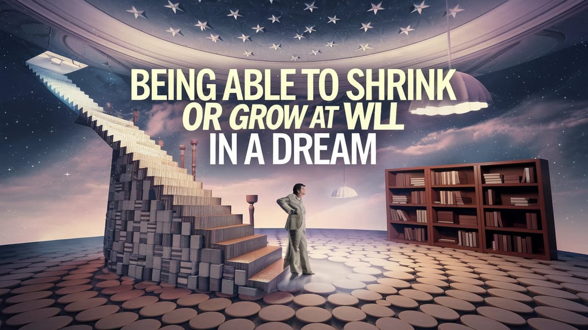 Being Able to Shrink or Grow at Will in a Dream: Discovering the Dynamics of Dimensionality in Dreams