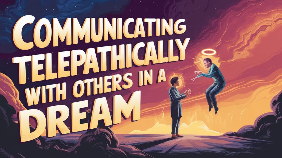 Communicating Telepathically with Others in a Dream