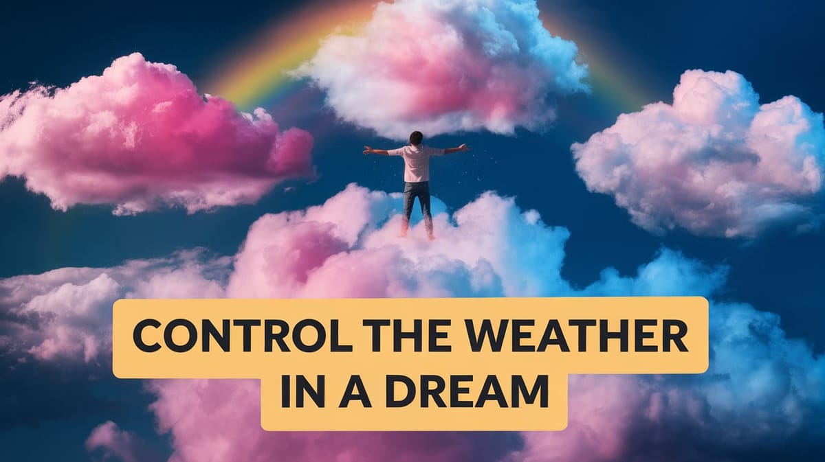 Being Able to Control the Weather in a Dream