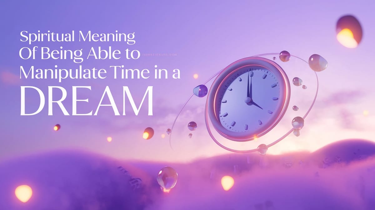 Spiritual Meaning of Being Able to Manipulate Time in a Dream