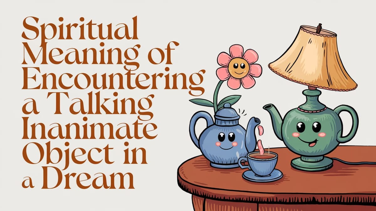 Spiritual Meaning of Encountering a Talking Inanimate Object in a Dream