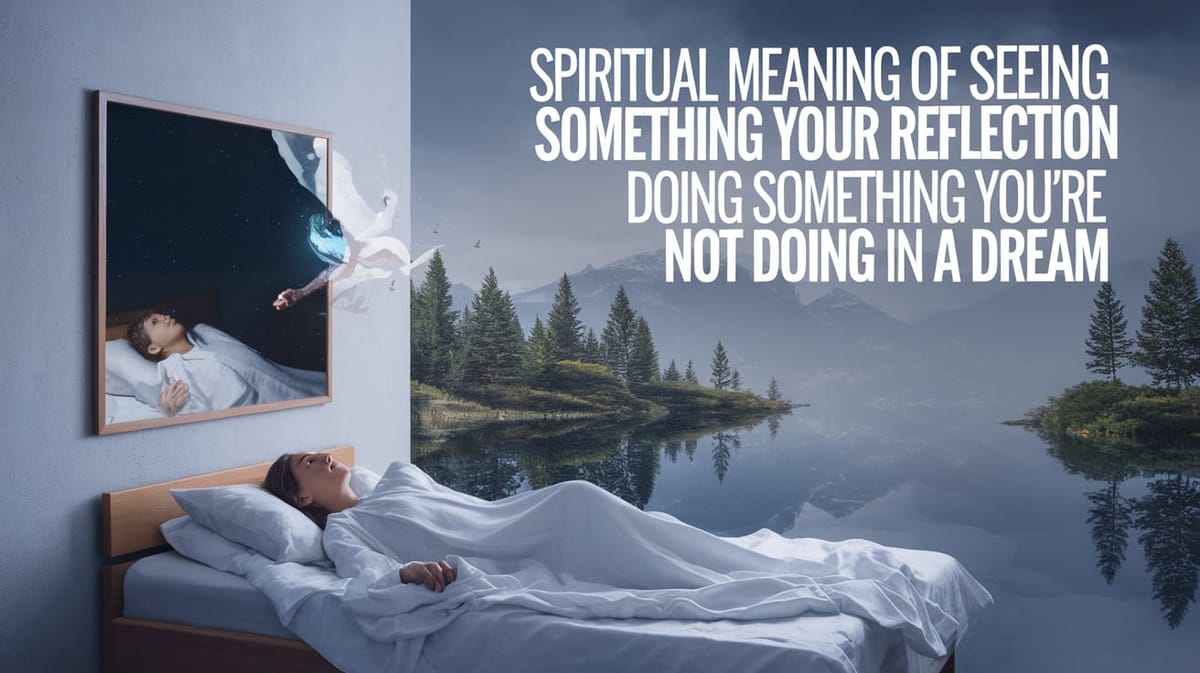 Spiritual Meaning of Seeing Your Reflection Doing Something You're Not Doing in a Dream