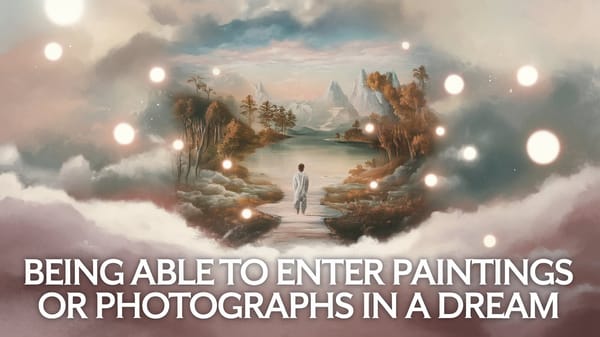 Being Able to Enter Paintings or Photographs in a Dream: Journey into the Palette of Dream Symbolism