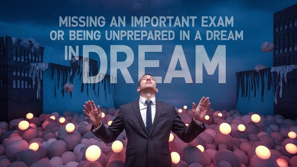 Missing an important exam or being unprepared in a dream