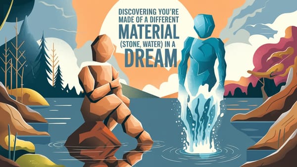 Spiritual Meaning of Discovering You're Made of a Different Material (Stone, Water) in a Dream