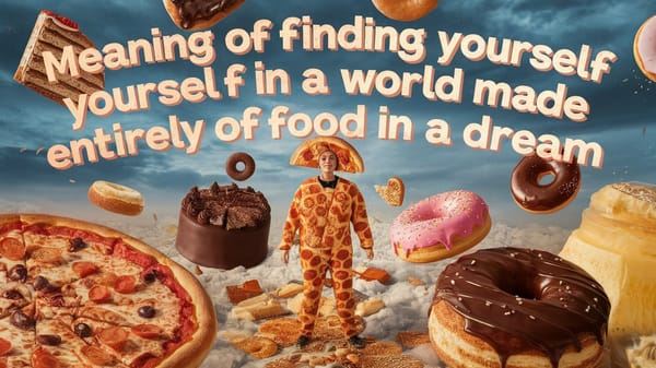 Spiritual Meaning of Finding Yourself in a World Made Entirely of Food in a Dream