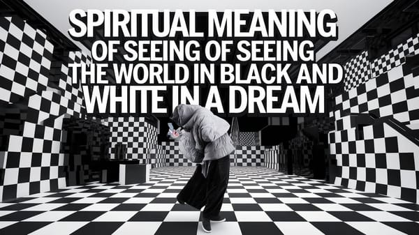 Spiritual Meaning of Seeing the World in Black and White in a Dream