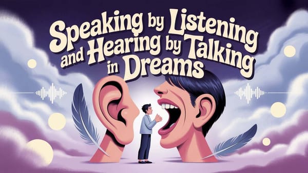 Speaking by Listening and Hearing by Talking in Dreams
