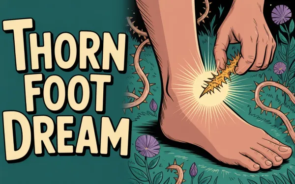Pulling a Thorn from Your Foot in a Dream - dream interpretation